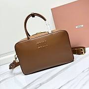 Miu Miu Top Handle Bag Brown 34x23x10cm - 1