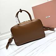 Miu Miu Top Handle Bag Brown 34x23x10cm - 5