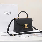 Celine Teen Nino Bag Calfskin Black 20.5x13x8cm - 3