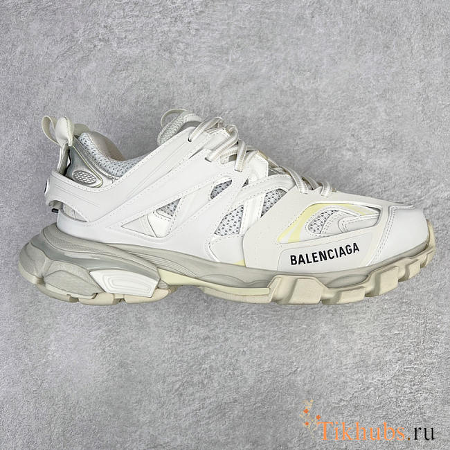 Balenciaga Led Track Sneakers In White - 1