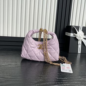 Chanel 24A Hobo Bag Pink 21.5cm