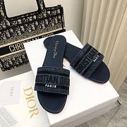 Dior Dway Navy Blue Slides - 2