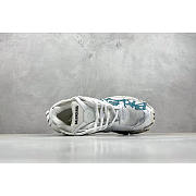 Balenciaga Runner Graffiti Sneaker White Blue Mesh Nylon - 2