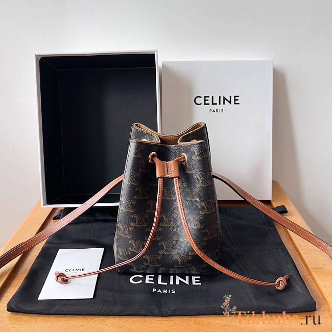 Celine Micro Sailor Triomphe Tan Bag 13x18x11cm - 1