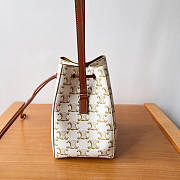 Celine Micro Sailor Triomphe White Bag 13x18x11cm - 4