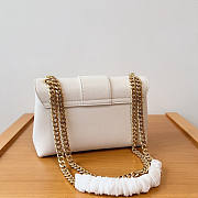 Celine Teen Victoire Bag Calfskin White 23.5x14x8cm - 3