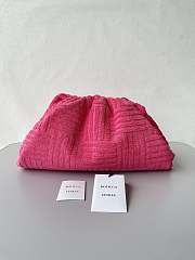 Bottega Veneta Pouch Pochette Pink Sponge Fabric 38x20x8.5cm - 1