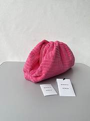 Bottega Veneta Pouch Pochette Pink Sponge Fabric 38x20x8.5cm - 2