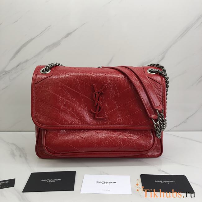 YSL Niki Shoulder Bag Red 28 x 20 x 8.5 cm - 1