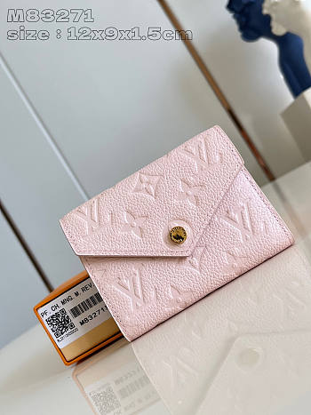 Louis Vuitton LV Victorine Wallet Pink 12 x 9.5 x 2.5 cm