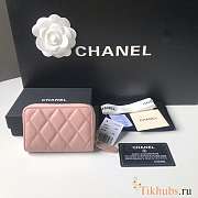 Chanel Classic Zipped Coin Purse Pink Gold Caviar 7.5x11x2cm - 3