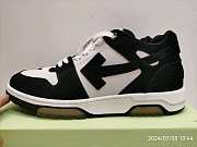 Off-White Black Suede & White Low Trainers - 2