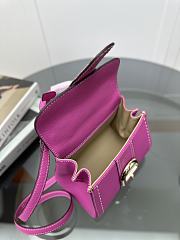 Delvaux Brillant Mini Whole-Grain Leather Pink 20x12x15cm - 5