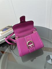 Delvaux Brillant Mini Whole-Grain Leather Pink 20x12x15cm - 4