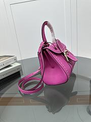 Delvaux Brillant Mini Whole-Grain Leather Pink 20x12x15cm - 2