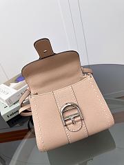 Delvaux Brillant Mini Whole-Grain Leather Light Pink 20x12x15cm - 4