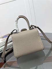 Delvaux Brillant Mini Whole-Grain Leather Grey 20x12x15cm - 2