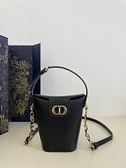 Dior 30 Montaigne Amber Mini Bucket Bag Black 17x18x8cm - 1