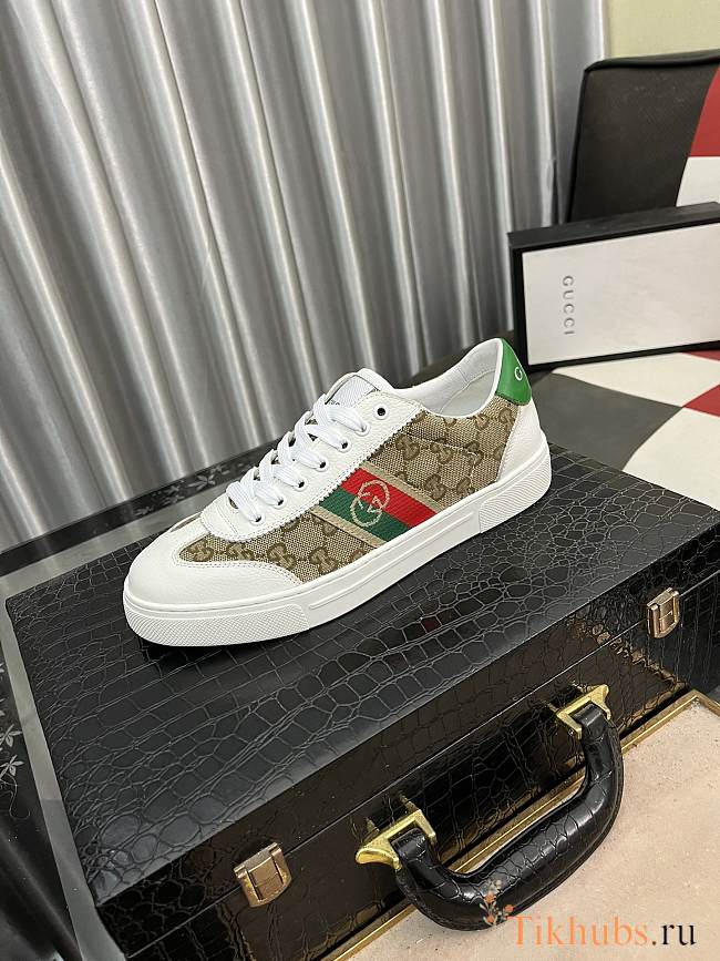 Gucci White Beige Sneaker - 1