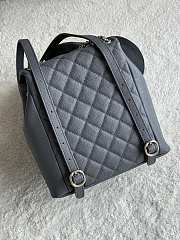 Chanel Backpack Grey Gold Caviar 20.5x20x12cm - 2