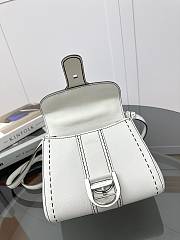 Delvaux Brillant Mini Whole-Grain Leather White 20x12x15cm - 6