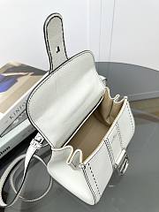 Delvaux Brillant Mini Whole-Grain Leather White 20x12x15cm - 5