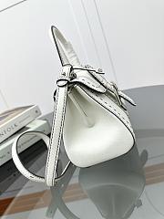 Delvaux Brillant Mini Whole-Grain Leather White 20x12x15cm - 3