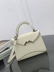 Moynat White Gabrielle BB Silver Hardware 22x16x8.5cm - 1