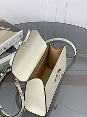 Moynat White Gabrielle BB Silver Hardware 22x16x8.5cm - 6