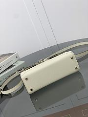 Moynat White Gabrielle BB Silver Hardware 22x16x8.5cm - 5