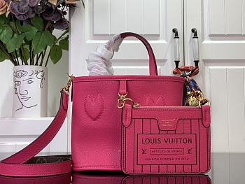 Louis Vuitton LV Neverfull Inside Out BB Pink 24x14x9cm