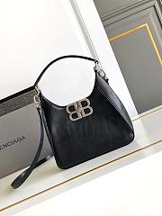 Balenciaga BB Soft Hobo Bag Small Model Black 20x20.5x6.8cm - 1