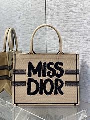 Dior Medium Book Tote Beige Black Miss Dior 36 x 27.5 x 16.5 cm - 6