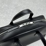 Celine Leather Bowling Bag Black 41x22.5x23cm - 5