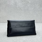 Celine Leather Bowling Bag Black 41x22.5x23cm - 2