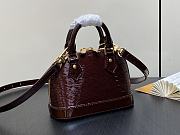 Louis Vuitton LV Nano Alma Bag Bordeaux Red 18 x 12 x 8 cm - 6