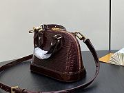 Louis Vuitton LV Nano Alma Bag Bordeaux Red 18 x 12 x 8 cm - 4