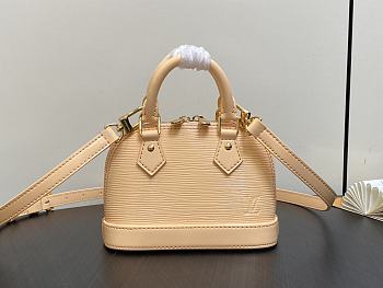 Louis Vuitton LV Nano Alma Bag Beige 18 x 12 x 8 cm