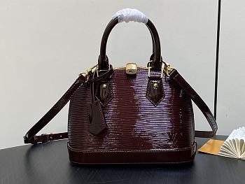 Louis Vuitton LV Alma BB Bordeaux Red Bag 23.5 x 17.5 x 11.5 cm