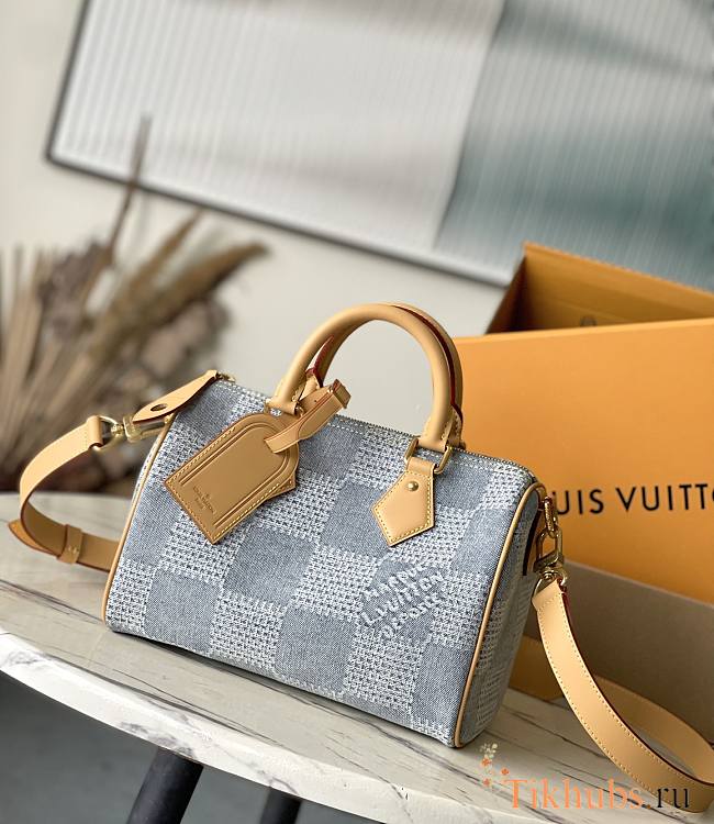 Louis Vuitton LV Speedy 25 Denim 25x15x19cm - 1