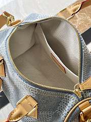 Louis Vuitton LV Speedy 25 Denim 25x15x19cm - 4