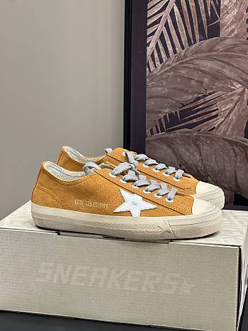 Golden Goose V-Star LTD Camel Suede Sneaker