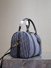 Dior Groove 25 Bag Blue Denim Oblique Jacquard 25 x 19 x 16 cm - 5