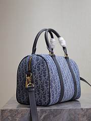 Dior Groove 25 Bag Blue Denim Oblique Jacquard 25 x 19 x 16 cm - 4