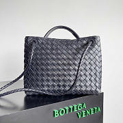 Bottega Veneta Medium Andiamo Dark Blue Bag 32x24x12cm - 2