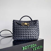 Bottega Veneta Small Andiamo Dark Blue Bag 25x22x10.5cm - 1