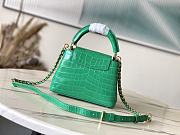 Louis Vuitton Mini Capucines Green Crocodile 21cm - 4