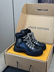 Louis Vuitton LV Ruby Flat Military Boots Black - 1