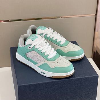 Dior B27 Low Turquoise Cream Sneaker