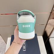 Dior B27 Low Turquoise Cream Sneaker - 5